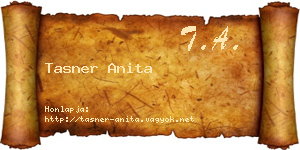 Tasner Anita névjegykártya